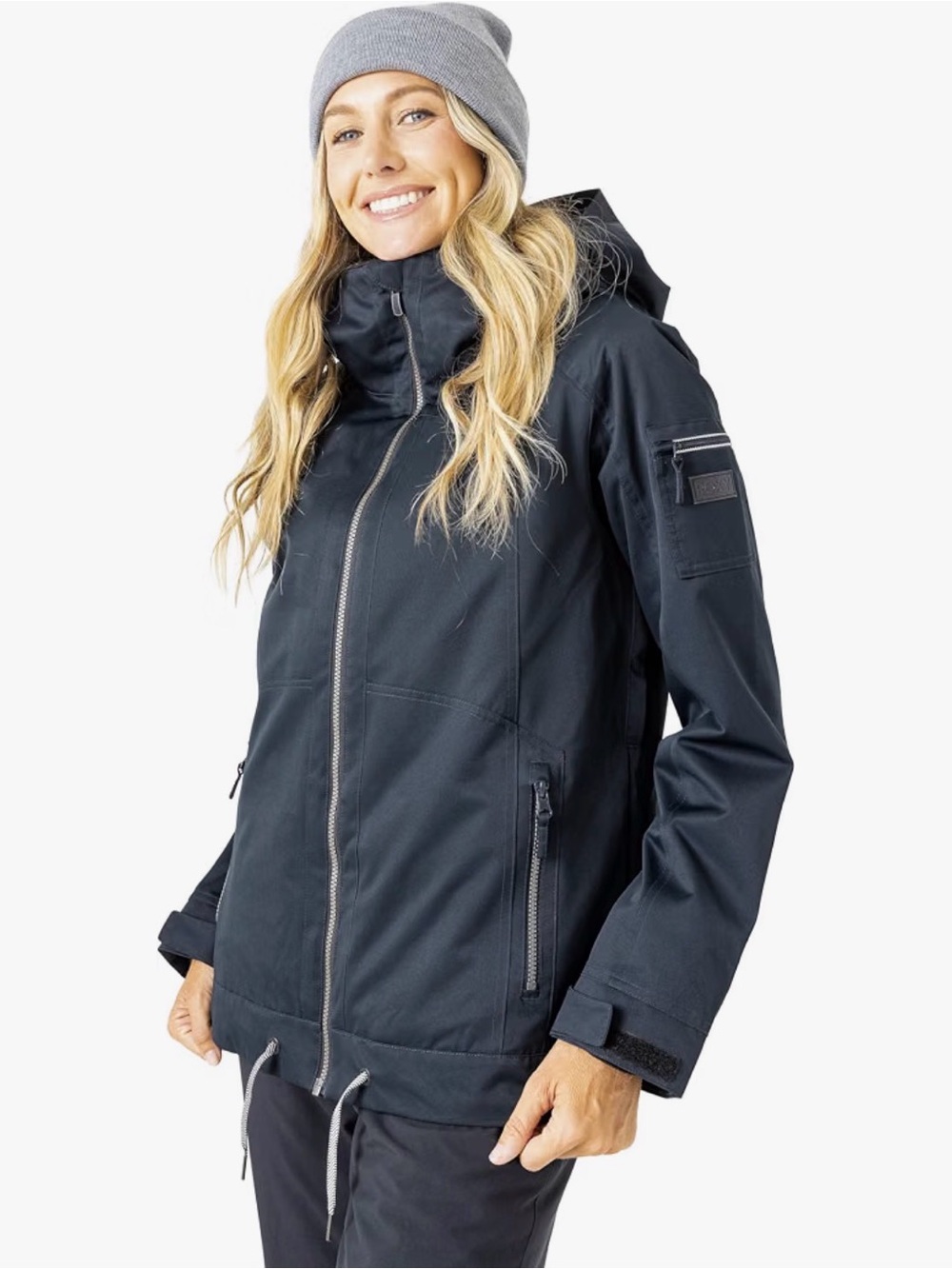 Roxy Women's Black Hooded Ski Jacket